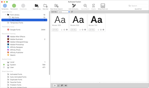 how to add new fonts to suitcase fusion 7