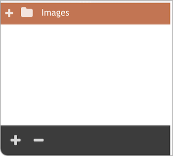 The folder pane with the Images folder selected