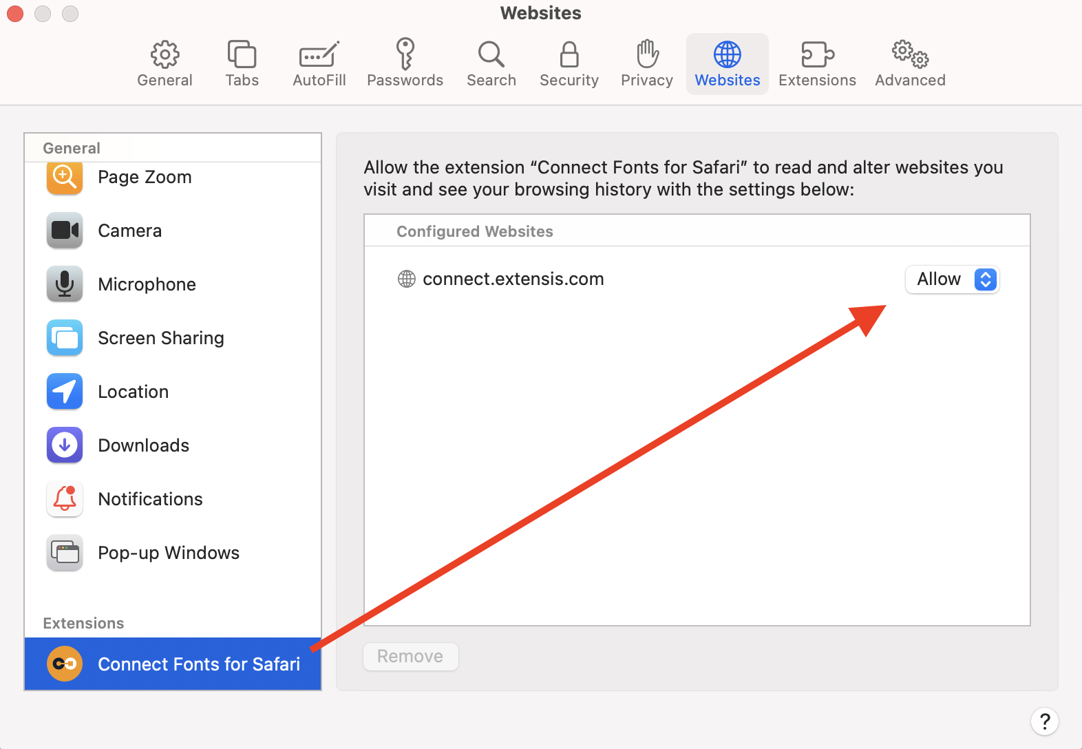 Troubleshooting Connect Fonts for Safari Extension – Extensis